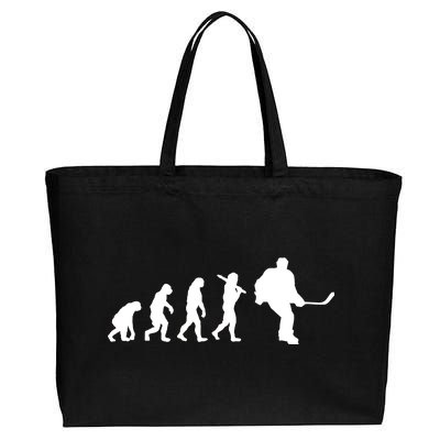 Hockey Evolution Timeline Cotton Canvas Jumbo Tote