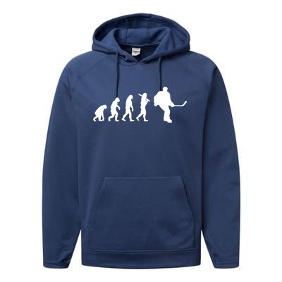 Hockey Evolution Timeline Performance Fleece Hoodie