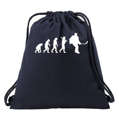 Hockey Evolution Timeline Drawstring Bag