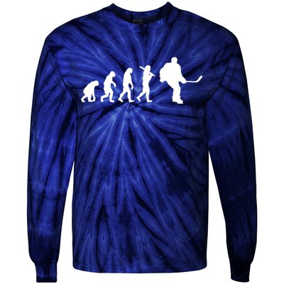 Hockey Evolution Timeline Tie-Dye Long Sleeve Shirt