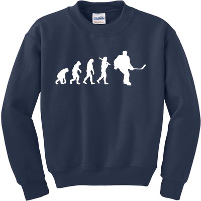 Hockey Evolution Timeline Kids Sweatshirt