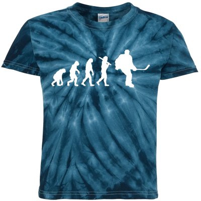 Hockey Evolution Timeline Kids Tie-Dye T-Shirt