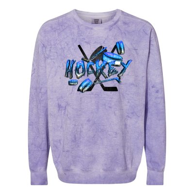 Hockey Stone Logo Colorblast Crewneck Sweatshirt