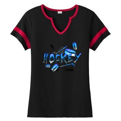 Hockey Stone Logo Ladies Halftime Notch Neck Tee