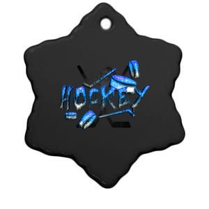 Hockey Stone Logo Ceramic Star Ornament