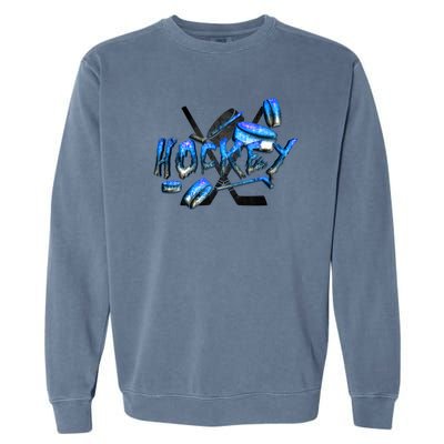 Hockey Stone Logo Garment-Dyed Sweatshirt