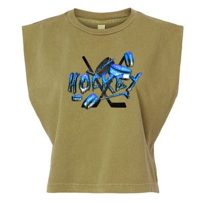 Hockey Stone Logo Garment-Dyed Women's Muscle Tee