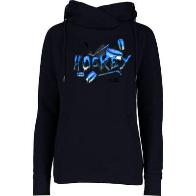 Hockey Stone Logo Womens Funnel Neck Pullover Hood