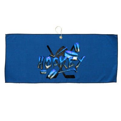 Hockey Stone Logo Large Microfiber Waffle Golf Towel