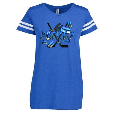 Hockey Stone Logo Enza Ladies Jersey Football T-Shirt