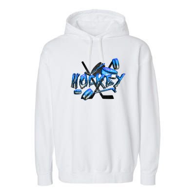 Hockey Stone Logo Garment-Dyed Fleece Hoodie