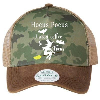 Hocus Pocus I Need Coffee To Focus Legacy Tie Dye Trucker Hat