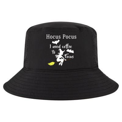 Hocus Pocus I Need Coffee To Focus Cool Comfort Performance Bucket Hat