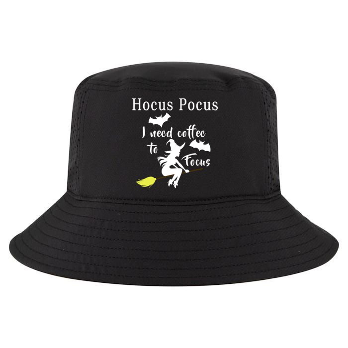 Hocus Pocus I Need Coffee To Focus Cool Comfort Performance Bucket Hat