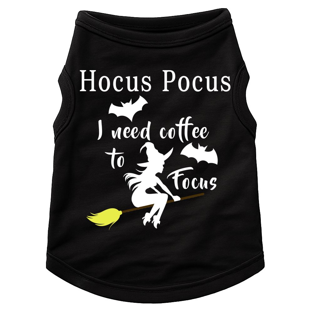 Hocus Pocus I Need Coffee To Focus Doggie Tank