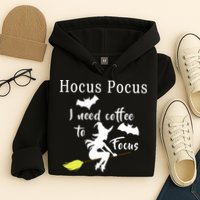 Hocus Pocus I Need Coffee To Focus Hoodie