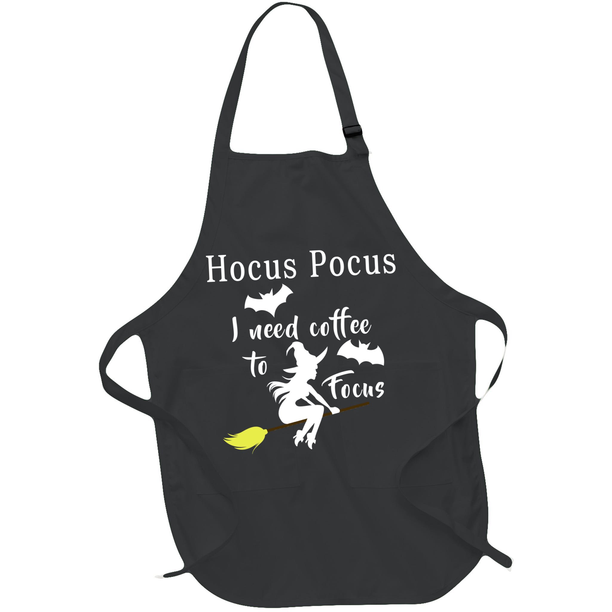 Hocus Pocus I Need Coffee To Focus Apron