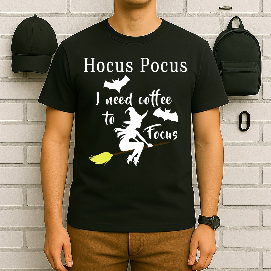 Hocus Pocus I Need Coffee To Focus T-Shirt