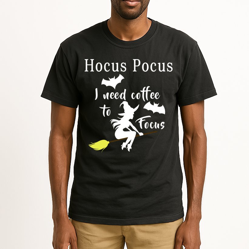 Hocus Pocus I Need Coffee To Focus Tall T-Shirt