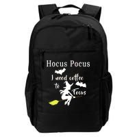 Hocus Pocus I Need Coffee To Focus Daily Commute Backpack