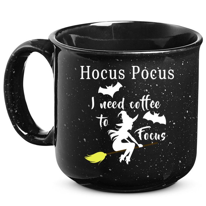 Hocus Pocus I Need Coffee To Focus 15oz Campfire Ceramic Mug