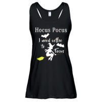 Hocus Pocus I Need Coffee To Focus Ladies Essential Flowy Tank