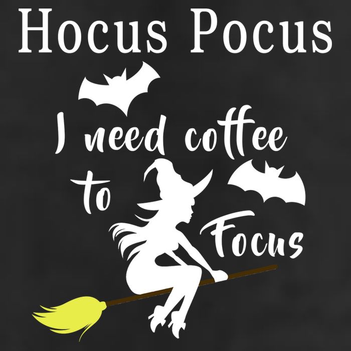 Hocus Pocus I Need Coffee To Focus Golf Towel