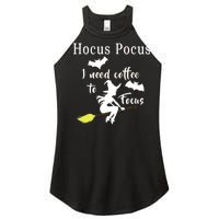 Hocus Pocus I Need Coffee To Focus Women's Perfect Tri Rocker Tank