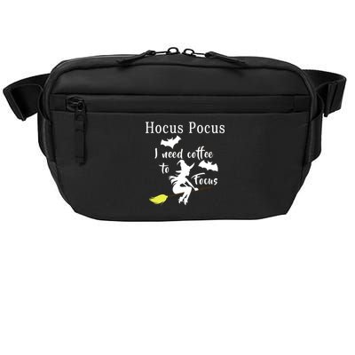 Hocus Pocus I Need Coffee To Focus Crossbody Pack