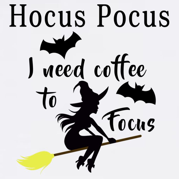 Hocus Pocus I Need Coffee To Focus Garment-Dyed Sweatshirt