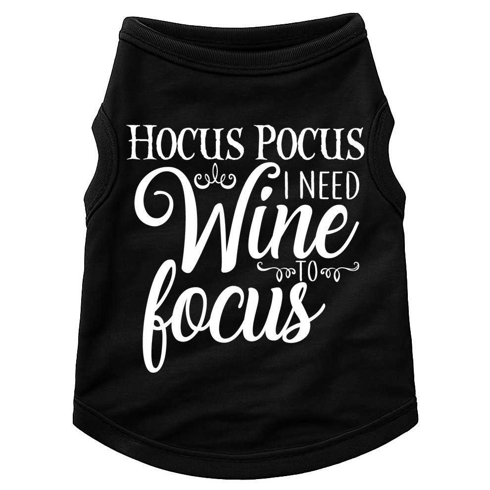 Hocus Pocus I Need Wine To Focus Doggie Tank