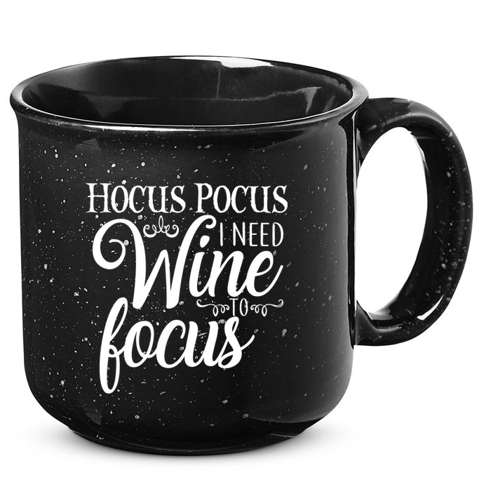 Hocus Pocus I Need Wine To Focus 15oz Campfire Ceramic Mug