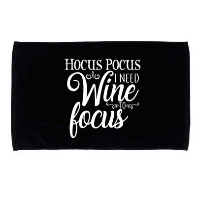 Hocus Pocus I Need Wine To Focus Microfiber Hand Towel