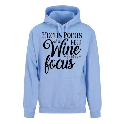 Hocus Pocus I Need Wine To Focus Unisex Surf Hoodie