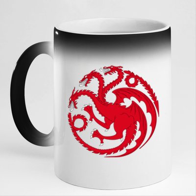 House Of Dragons 11oz Black Color Changing Mug