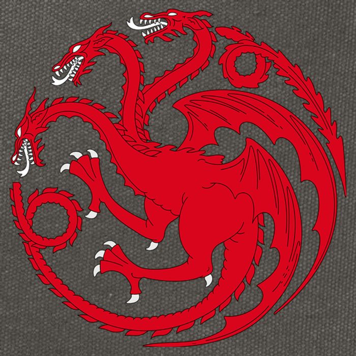 House Of Dragons Cotton Canvas Backpack