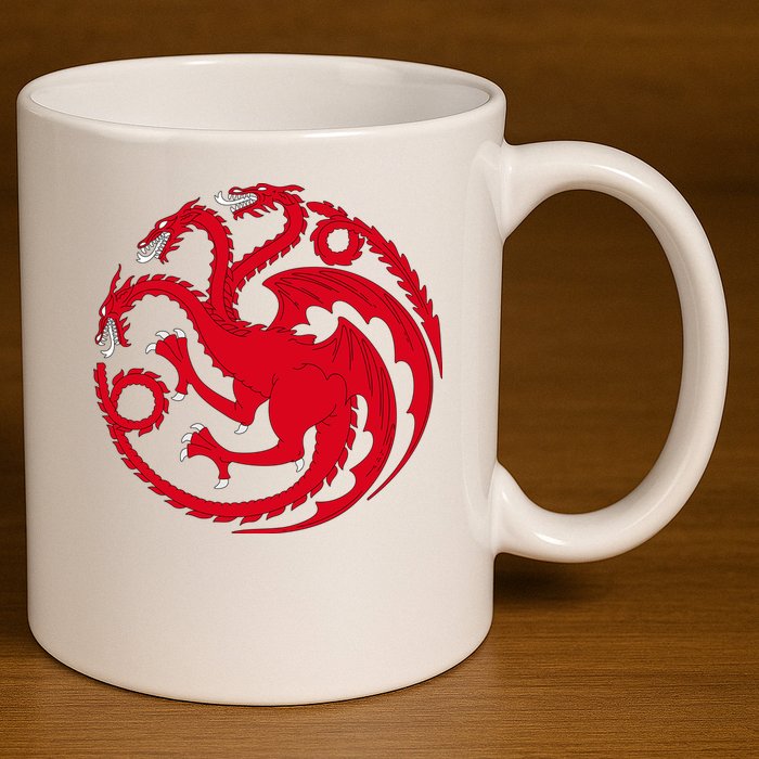 House Of Dragons 11oz C Handle Ceramic Mug