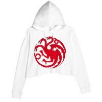 House Of Dragons Crop Fleece Hoodie