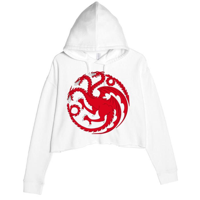 House Of Dragons Crop Fleece Hoodie