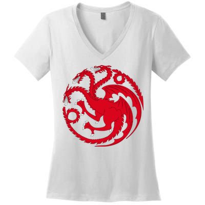 House Of Dragons Women's V-Neck T-Shirt