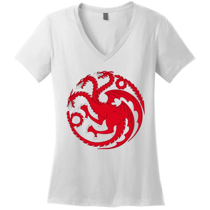 House Of Dragons Women's V-Neck T-Shirt