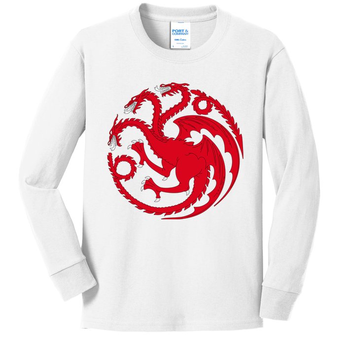 House Of Dragons Kids Long Sleeve Shirt