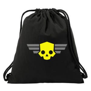 Hell Of Divers Helldiving Skull Gaming Dive Lovers Drawstring Bag