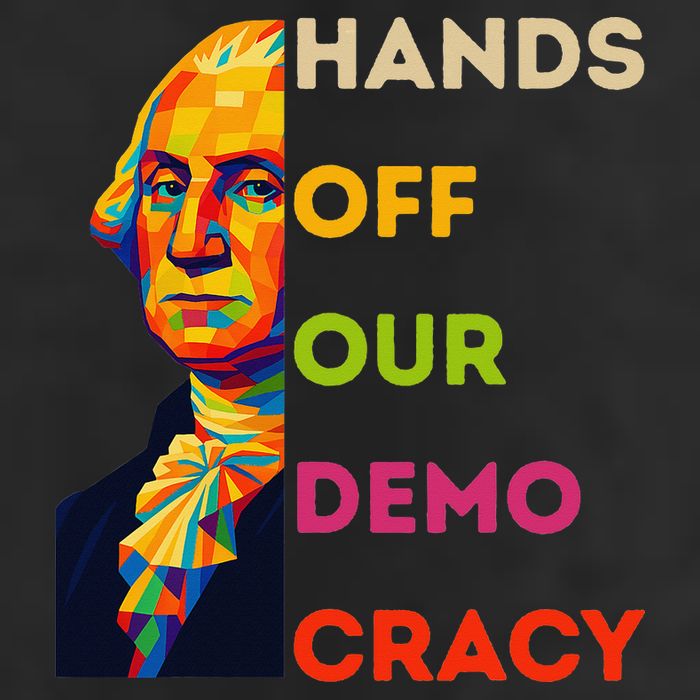 Hands Off Democracy Security Protest George Washington USA Adult Drive Performance Visor