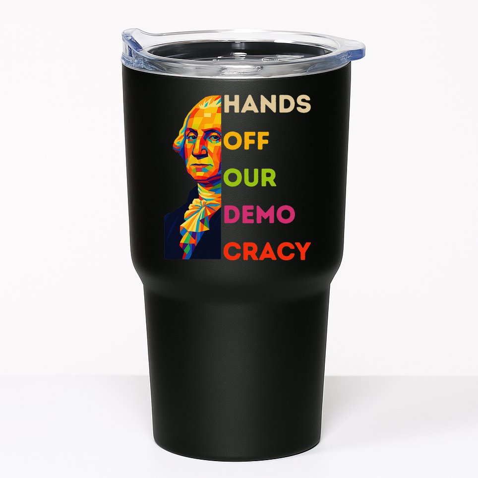 Hands Off Democracy Security Protest George Washington USA Tumbler