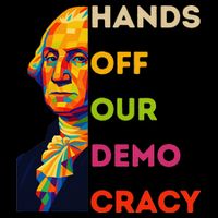Hands Off Democracy Security Protest George Washington USA Zip Tote Bag