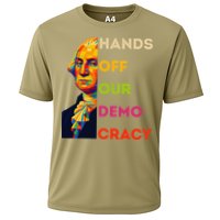 Hands Off Democracy Security Protest George Washington USA Cooling Performance Crew T-Shirt