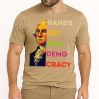 Hands Off Democracy Security Protest George Washington USA Cooling Performance Crew T-Shirt