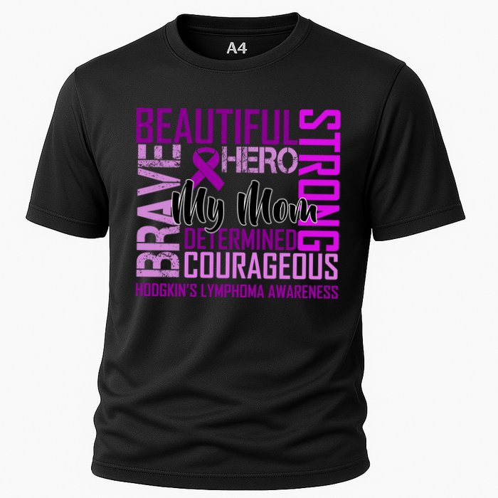 Hodgkin's  lymphoma Awareness For My Mom Cooling Performance Crew T-Shirt
