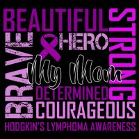 Hodgkin's  lymphoma Awareness For My Mom Cooling Performance Crew T-Shirt